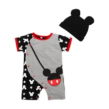Hot Sale Cartoon Baby Romper Body Suits Cotton Short Sleeve Character Cartoon One Piece Baby Romper For 0-2T BEIB892
