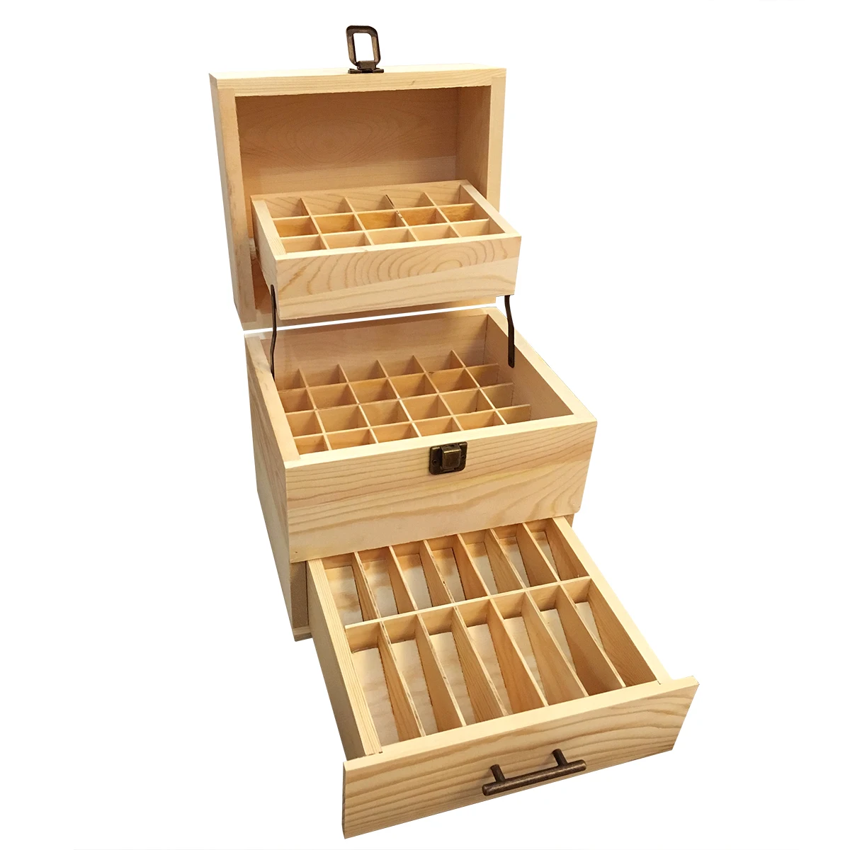 

Natural Pine Wood Square Wood BOX FOR SPA YOGA Club Aromatherapy Essential Oil Bottles 5ml 10ml 15ml 59 Holes Cosmetics Medicine