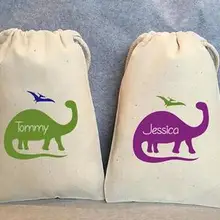 Пользовательские динозавров на день рождения свадебный подарок мешки Drawstring похмелье комплекты партия Конфеты чехлы