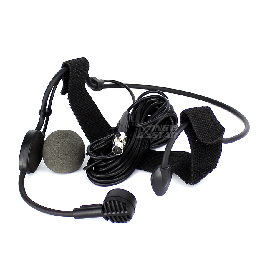 10 шт./лот WH20TQG Mini XLR 4 контактная гарнитура TA4F головной микрофон динамический для
