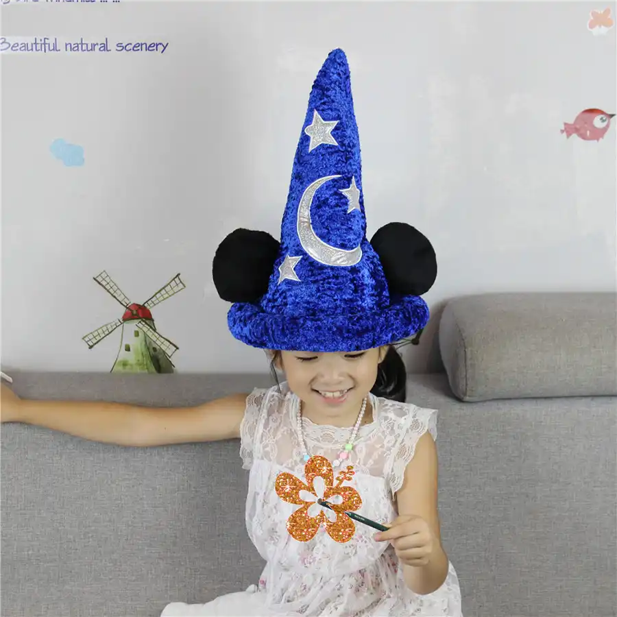 mickey mouse with magic hat