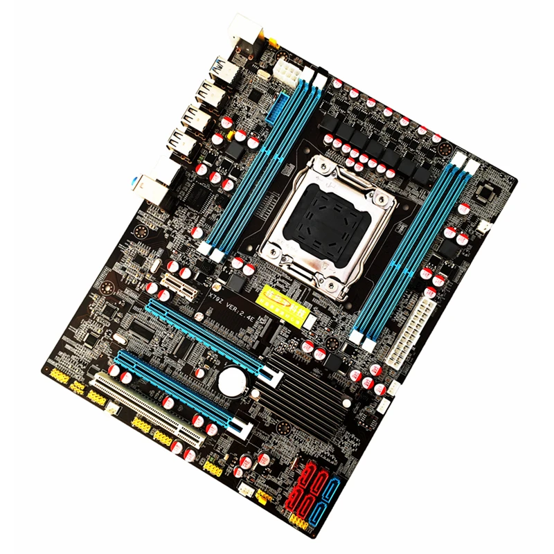 

283*220mm X79 Motherboard LGA2011 ATX 4*DDR3 1866/1600/1333MHz USB3.0 SATA3.0 Computer Motherboard 2*PCI-E X16 Graphics Cards