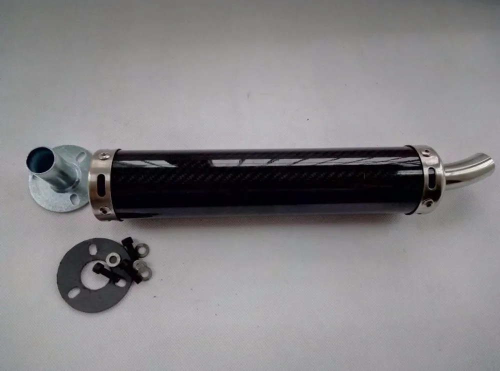 

2 Strokes Imitated Carbon Fiber Scooter Motorcycle Exhaust Muffler For TZR125/TZM150/RVG250/TSR200/NSR250P3