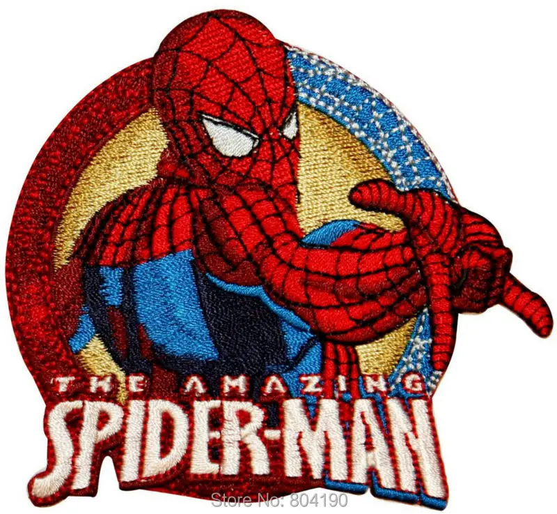 

3.8" MR SPIDER MAN The Amazing Spider-man Superhero Movie Film Embroidered Iron On Patch Fashion Applique Badge