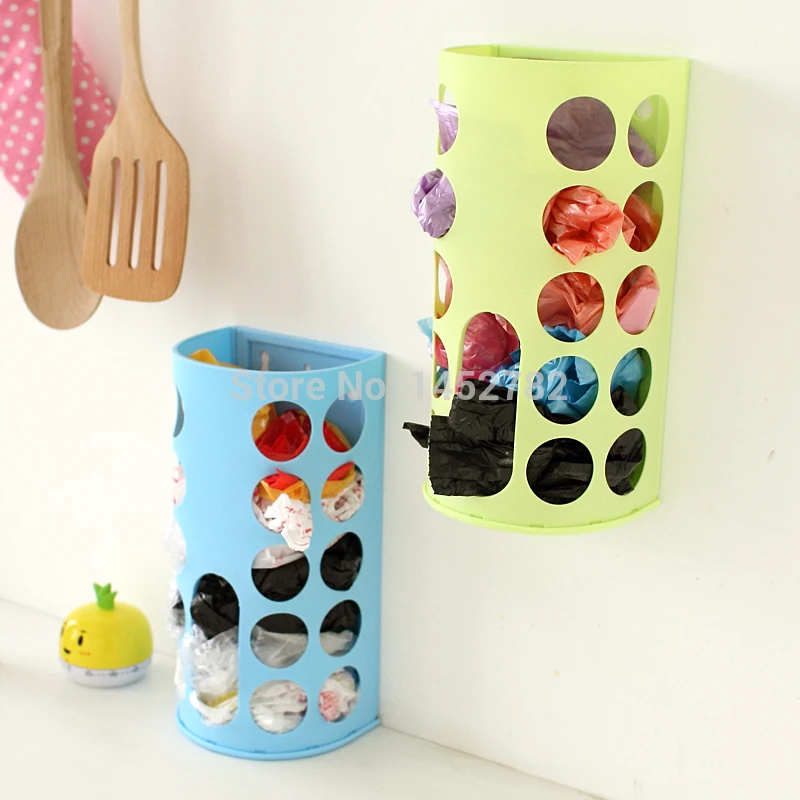 Plastic Bag Storage Box Organizer Garbage Bags Collection Storage Rack