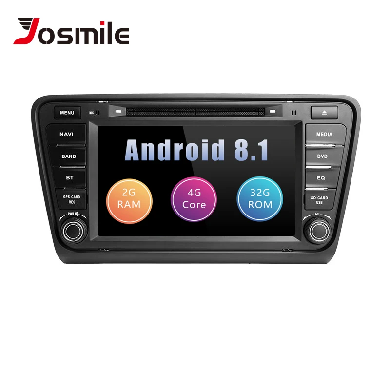 

Josmlie 2 din Android 8.1 Car DVD Player For Skoda Octavia A7 2 Rapid Spaceback Multimedia 2014 2015 2016 2017 GPS Navigation