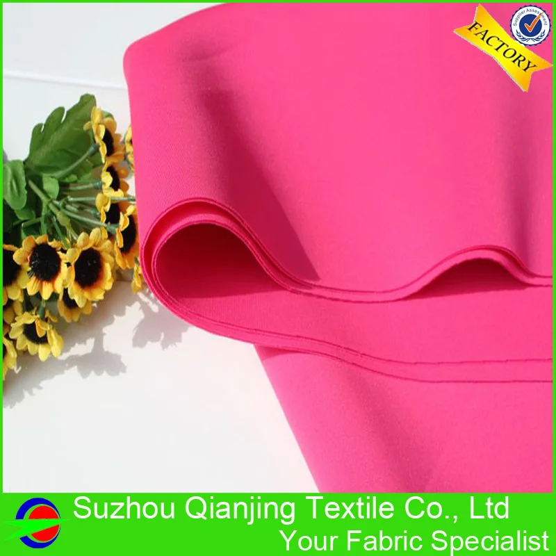

2019 Time-limited Spandex / Polyester Breathable Stretch Drapery Fuchsia Neoprene Cloth