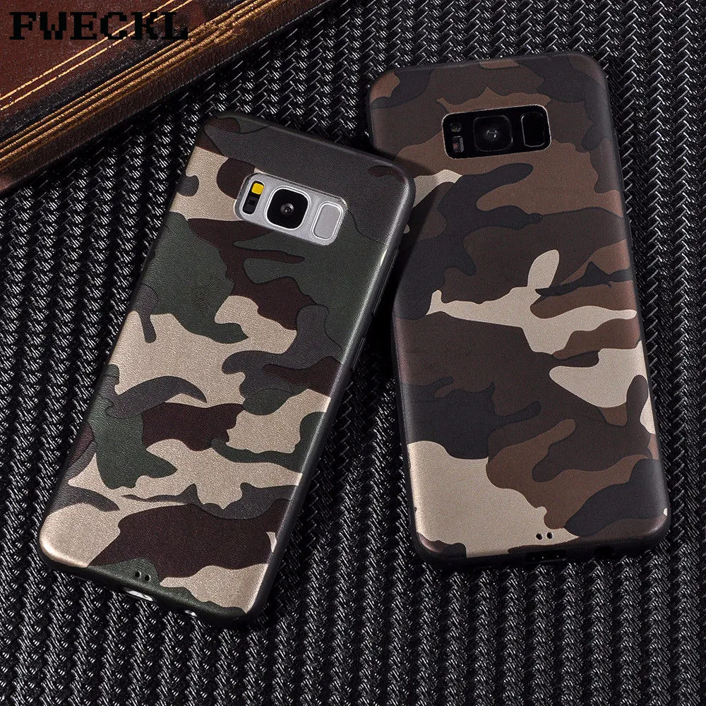 

Cool Army Camo Camouflage Soft Phone Cover For Samsung S6 S7 Edge Luxury Retro Case For Samsung S8 S9 Plus Note8 Fundas coque