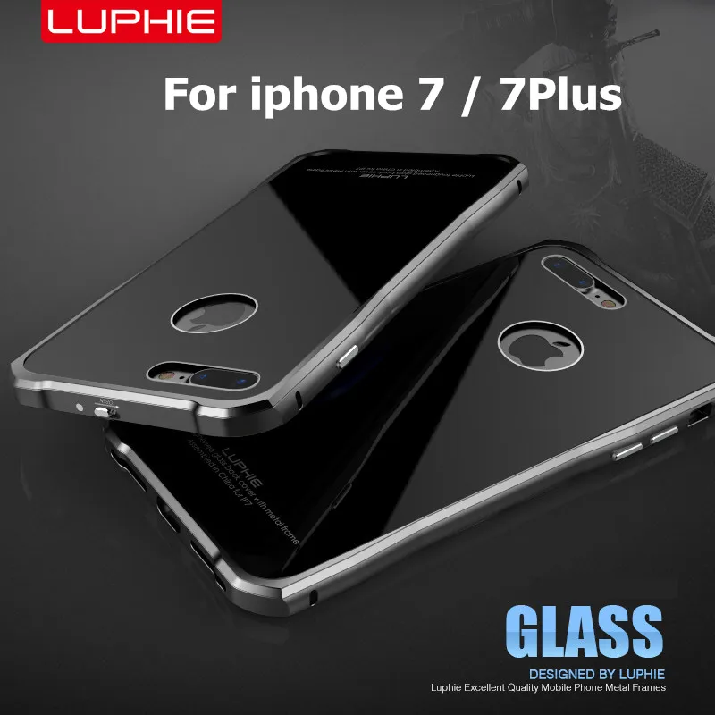 For iPhone 7 Cover case Luphie Brand Luxury Armor Aluminum Metal Frame