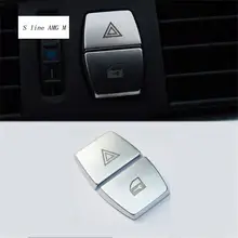 Pegatinas de botón de luz de advertencia para Interior de coche, moldura de cubierta de Marco decorativa para BMW serie 5/6/7 f10 GT F07, accesorios para automóviles