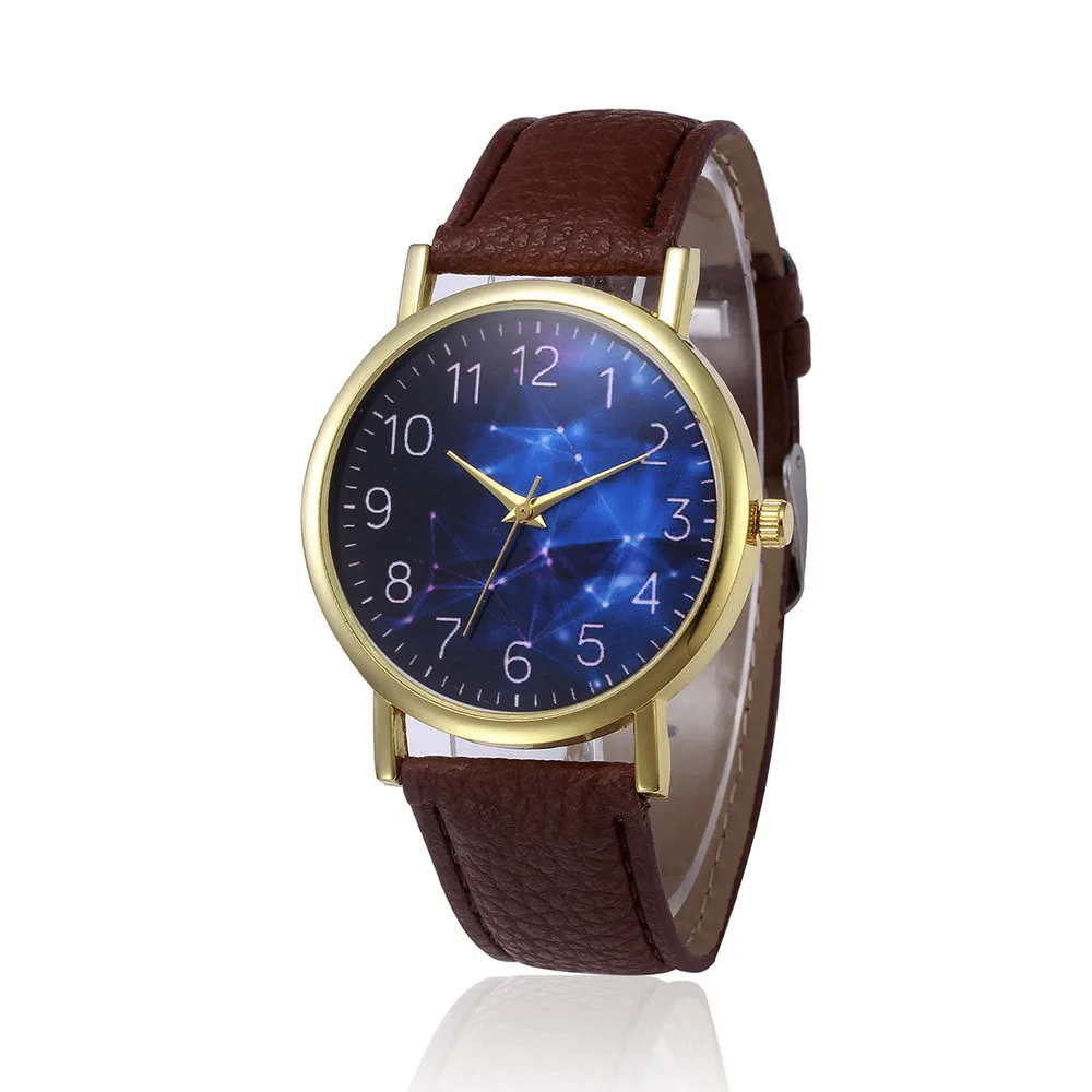 Действительно дешевые очаровательные часы Ретро дизайн женские часы кожаный ремешок Аналоговый сплав кварцевые наручные часы с циферблатом женские подарки