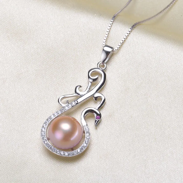 

925 steel seal Pearl Pendant Mount Accessories No Pearls Woman Pearl Necklace Pendant Jewelry Making Gifts