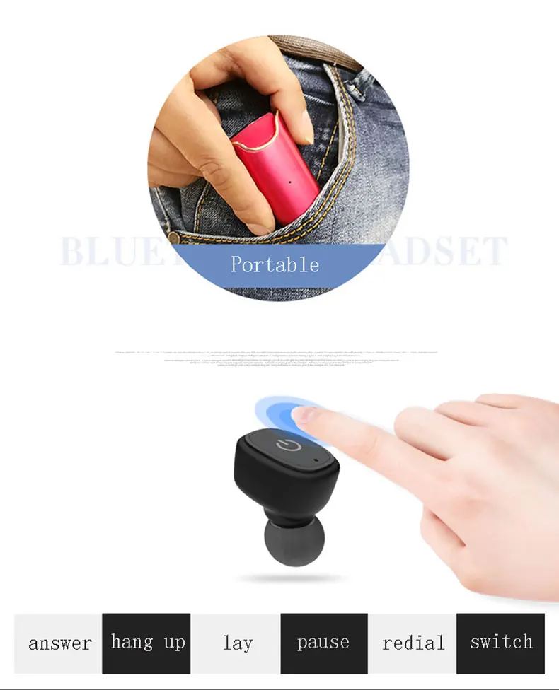 MagiftS2 TWS Bluetooth Earphone Waterproof IP67 CSR 4.2 Portable Twins In-Ear Wireless Headset Magnetic Charging Station Earbuds (9)