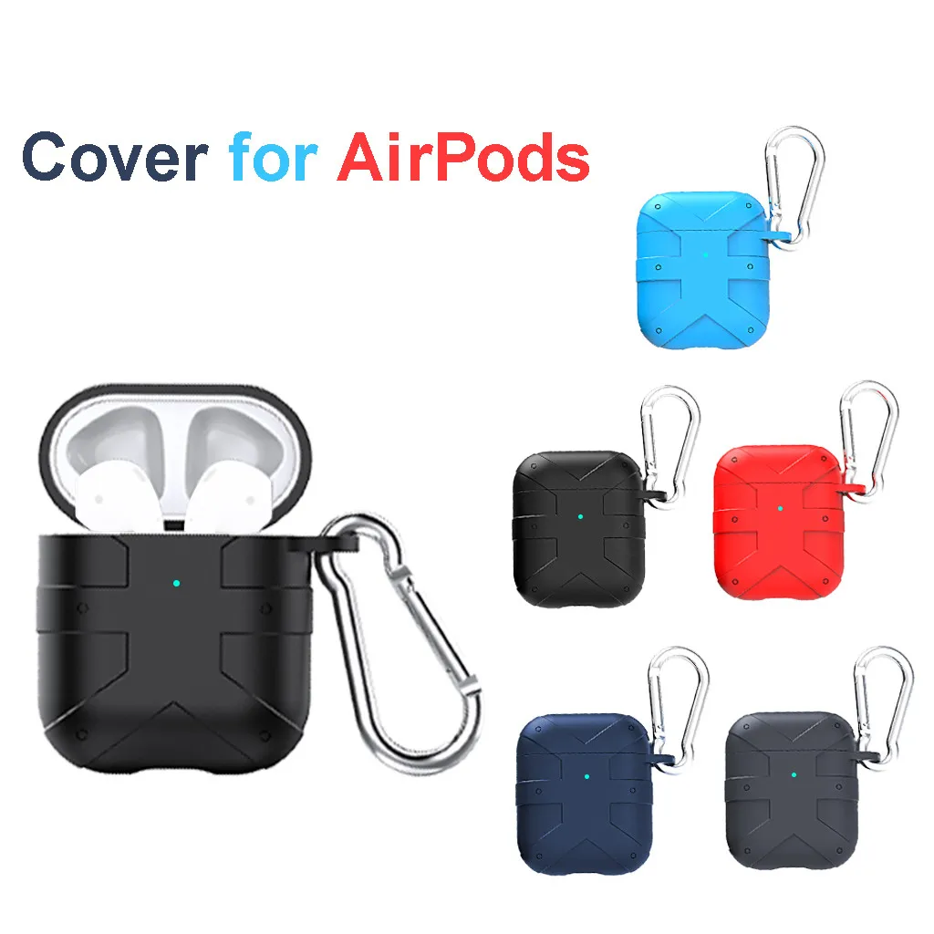 

Silicone Anti-lost Protective Cover Skin Case for Apple AirPods 2 with Ear Hook Easy to carry Cover for apple airpods