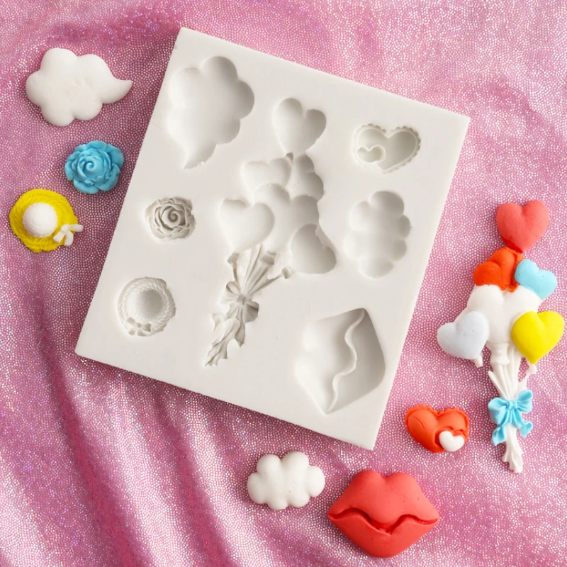 

Lips & Clouds Silicone Mold Fondant Mould Cake Decorating Tools Chocolate Gumpaste Mold, Sugarcraft, Kitchen Accessories
