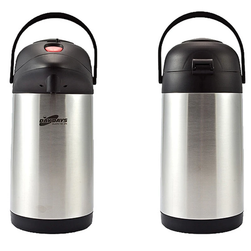 2.5L Kitchen Stainless Steel Thermos Air Pot Bucket Cafe Tea Pot for