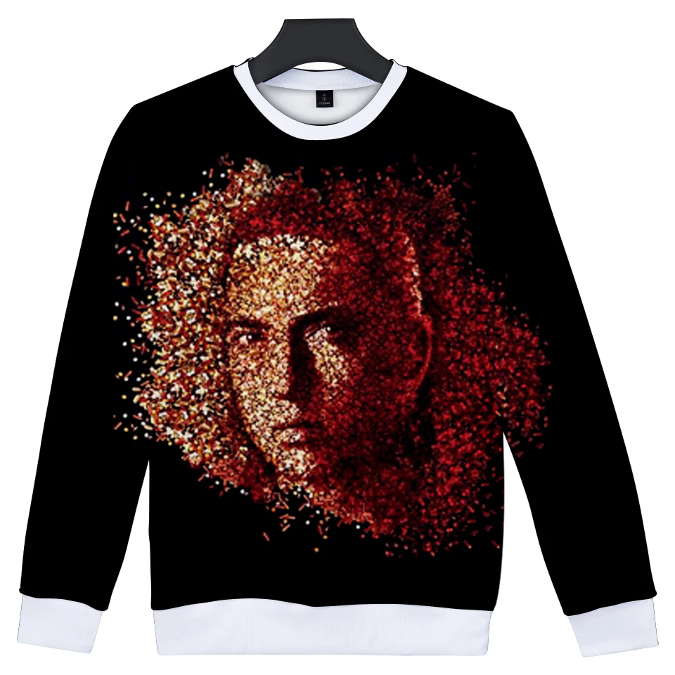 Толстовка LUCKYFRIDAYF EMINEM с 3D принтом и капюшоном свитшот весна/осень для