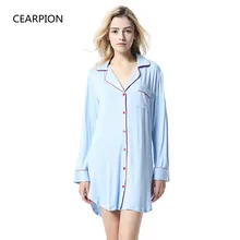 CEARPION горячая Распродажа пижамы для женщин высокое качество ночная рубашка модал однотонное интимное нижнее белье повседневная домашняя одежда