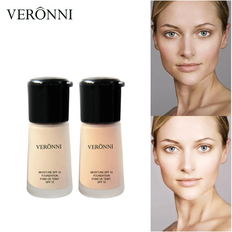 

VERONNI Makeup Foundation Liquid Matte Long Wear Oil Control Makeup Concealer Cream Base Primer Fashion Makeup Foundation Soft