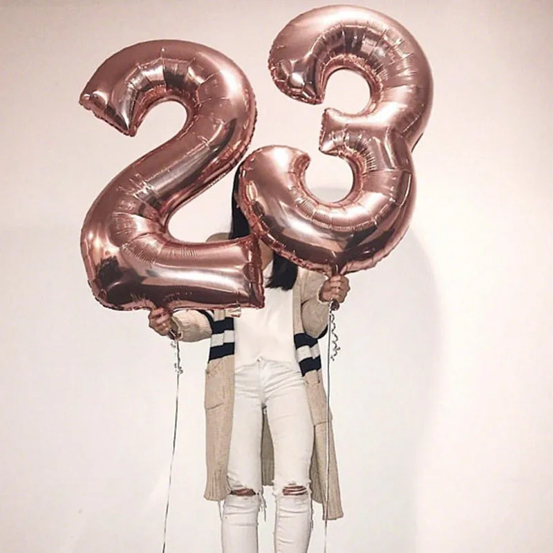 34/" Giant Zebra Foil Number Balloons Helium Large Baloons Happy Birthday Party