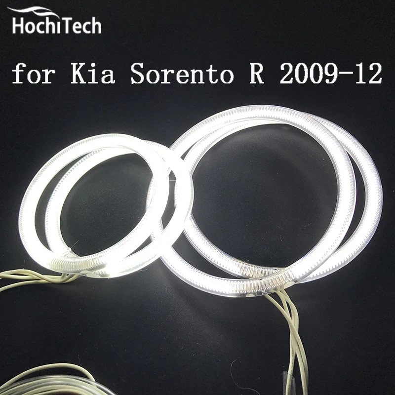 HochiTech ccfl комплект ангельских глаз белый 6000k гало кольца фара для Kia Sorento R 2009 2010 2011