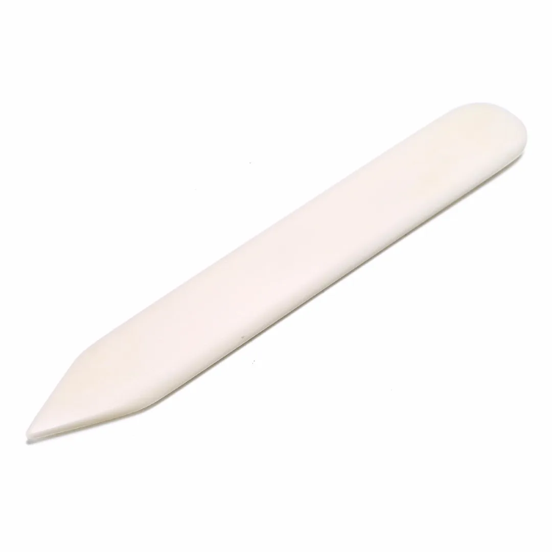6inch/15cm Natural Bone Folder Durable White Trimmer for Scoring Folding Paper Leather DIY Craft Crease Tool 15cm*2cm