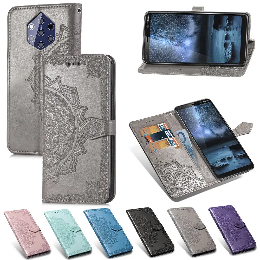 

Flip Wallet Case For Nokia 3 3.1 5 5.1 7 7.1 8 8.1 9 9.1 Plus X7 Leather Flip Phone Cover