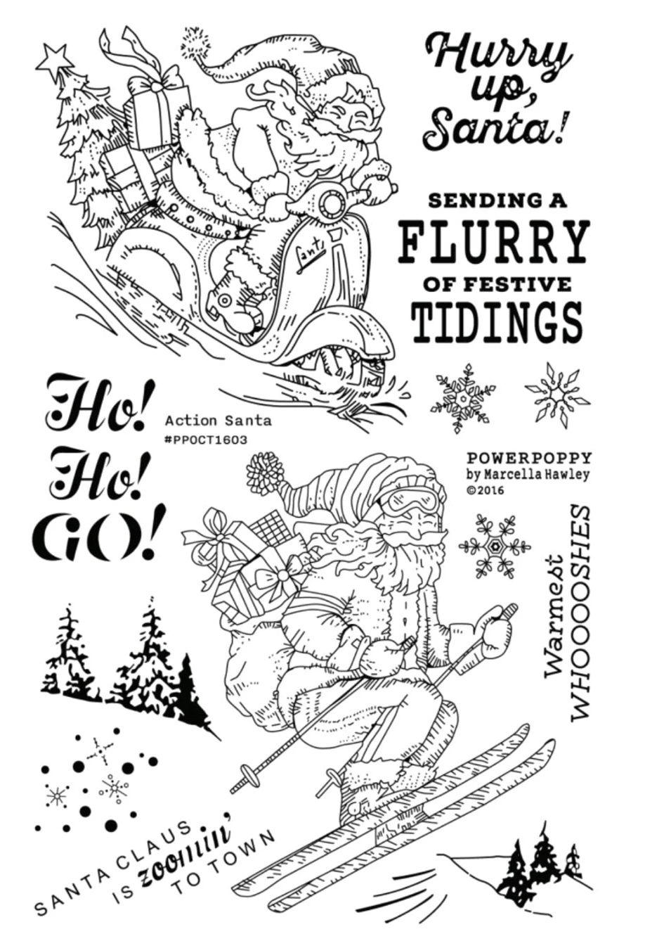 

Santa Claus clear Silicone Rubber Stamp for DIY scrapbooking/photo album Decorative craft E80