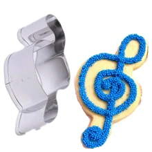 1 шт./лот музыкальная нота печенья DIY Кухня выпечки Инструменты Фондант Фрукты яйцо шоколад Декор Нержавеющая сталь печенья