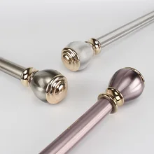 Шторы стержень толщиной алюминиевый сплав Роман полюс один и двойной Rod стент Mute Шторы S трек комплект аксессуаров