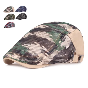 

Fashion Summer Hats for Men Women Casual Cotton Beret Caps Gorras Planas Camouflage Retro Boinas Flat Caps Berets