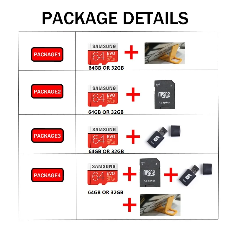 SAMSUNG EVO+ карта памяти 128 ГБ/64 Гб/SDXC 32 ГБ/16 ГБ/SDHC Micro SD/TF 80 МБ/с./с класс 10 флэш-карты памяти