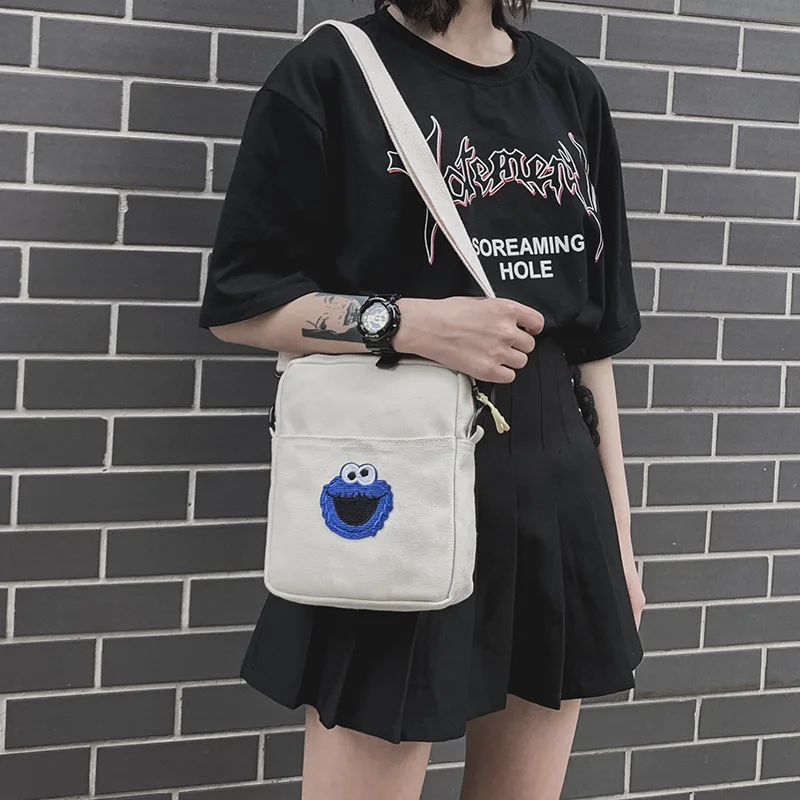 

2019 Designer Mini Women Shouder Bag cute printing Canvas Small Crossbody Bag Embroidery Girl Messenger Bag casual Phone Bag