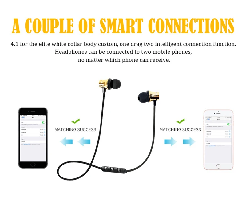 XT11 Спортивные Беспроводные Bluetooth стереонаушники с микрофоном водонепроницаемые магнитные Внутриканальные наушники с микрофоном для xiaomi iphone