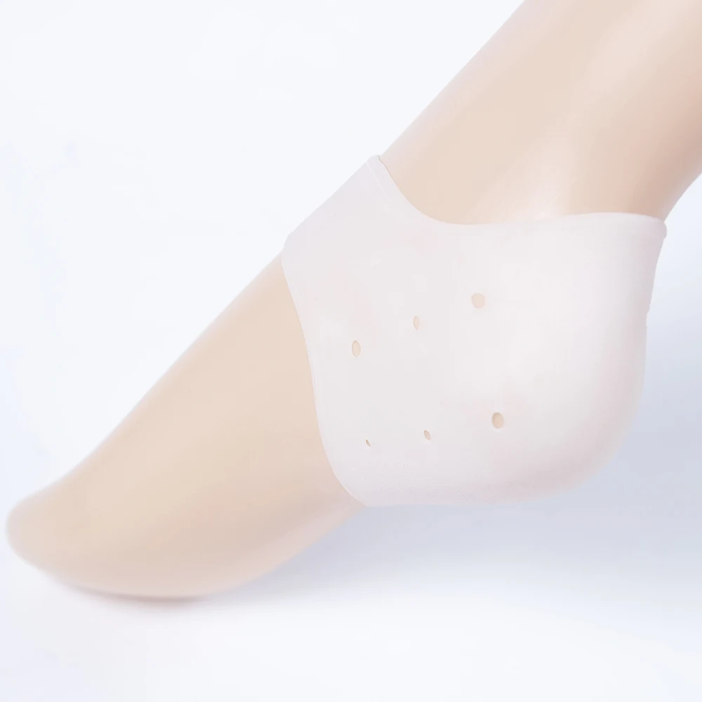 2Pcs/Pair Anti Cracking Anti-slip Moisturizing Silicone Feet Protector Heel Socks Foot Care Protective Sleeve Health Care Tools