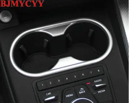 BJMYCYY ABS decoration frame of automobile water cup for Audi A4L 2017 2018 | Автомобили и мотоциклы