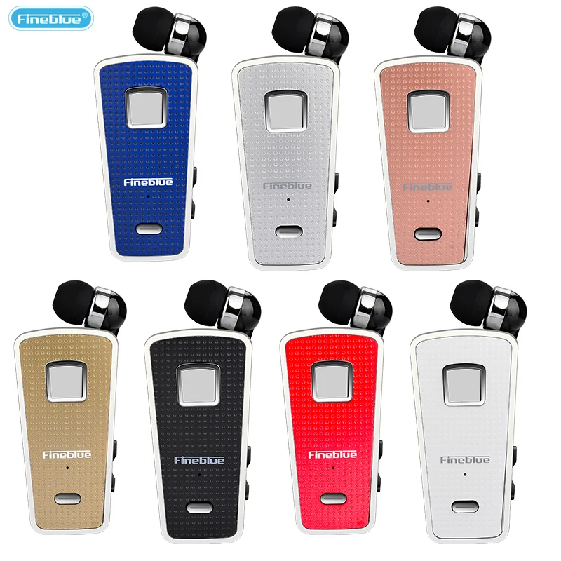

Original Fineblue F970 Bluetooth Earphones Wireless Earbud Neck Clip Retractable Stereo Headset + Mic + Retail Box