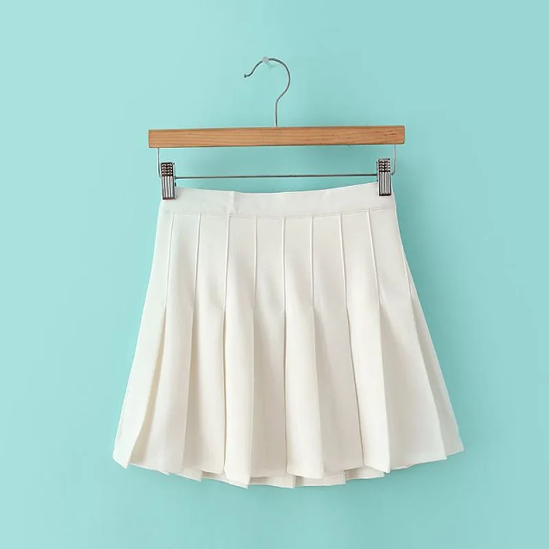

Spring and summer new A style high waist slim skirt Thin and playful pleated skirt casual skirts