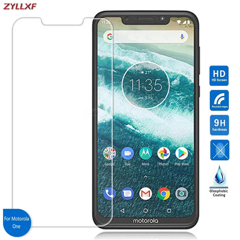 

For Motorola One Tempered Glass Screen Protector Film 5.9 inch 9H 2.5D Safety Protective Film On One Android One Moto One