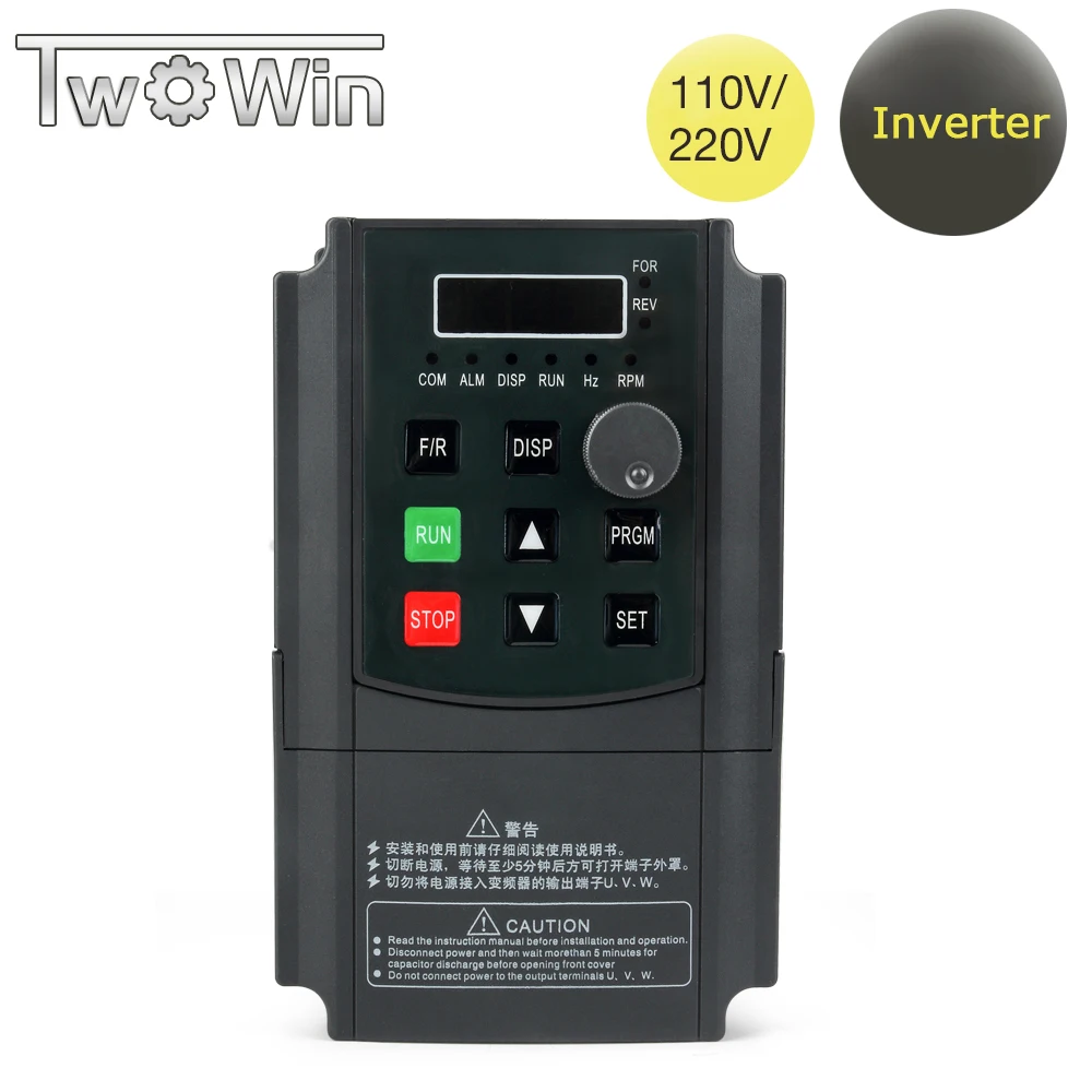 

New 0.75KW/1.5KW /2.2KW Inverter VFD 220V AC Frequency Inverter Single Phase Input 3 Phase Output Frequency Converter