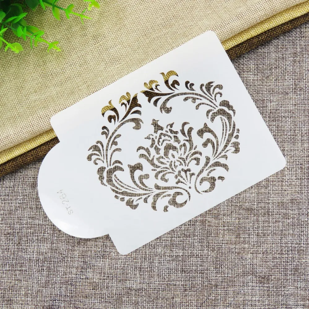 Filigree Damask Stencil Cake Set