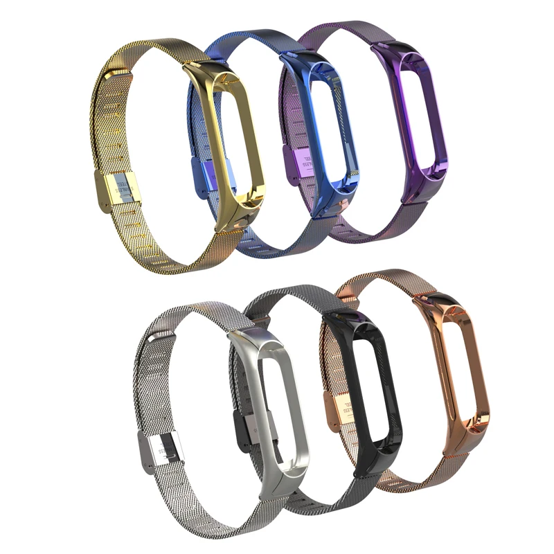 

New Pulsera Mi Band 3 Metal Strap Correa For Xiaomi Miband Mi 3 Smart Band Bracelet Stratos Fitness Sports Watch Belt Wriststrap