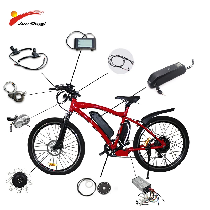 Top 36V 250W Electric Bicycle Kit 36V10AH Samsung 12AH Battery Ebike Kit With 20" 24" 26" 700C(28") Rear Motor Wheel Electric Bike 3