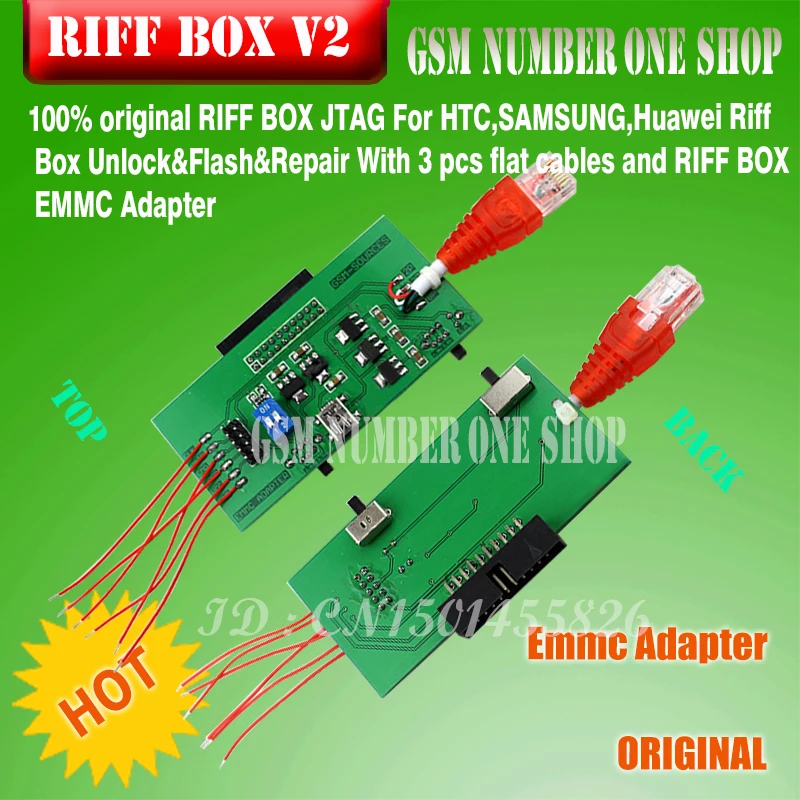 Riff Box 2 Riff box v2 Riff box II+ Emmc+ Адаптер для LG и htc, samsung Ремонт мобильных телефонов и вспышки(и emmc адаптер