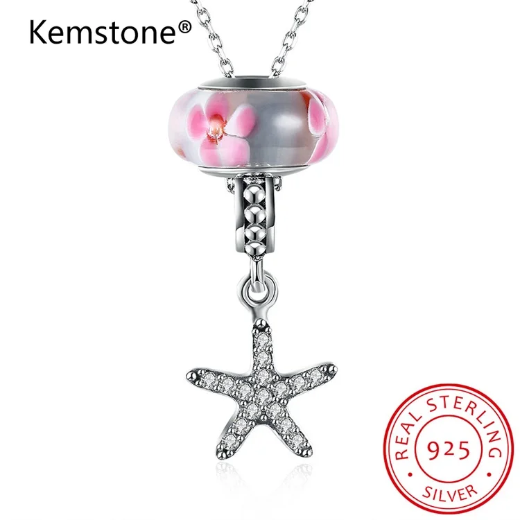 

Kemstone Sterling Silver Star Pendant Fulled with AAA CZ Crystal Women Necklace