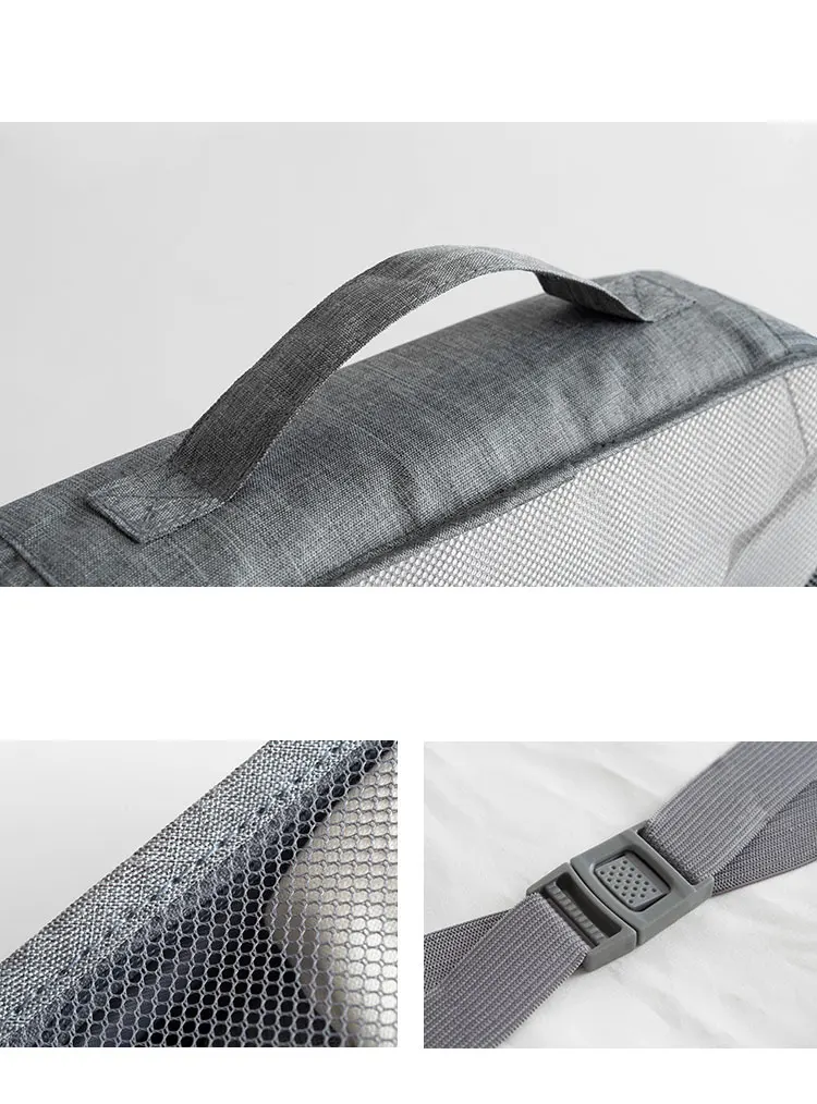 malha roupas embalagem cubo organizador da bagagem bolsa viagem acessórios