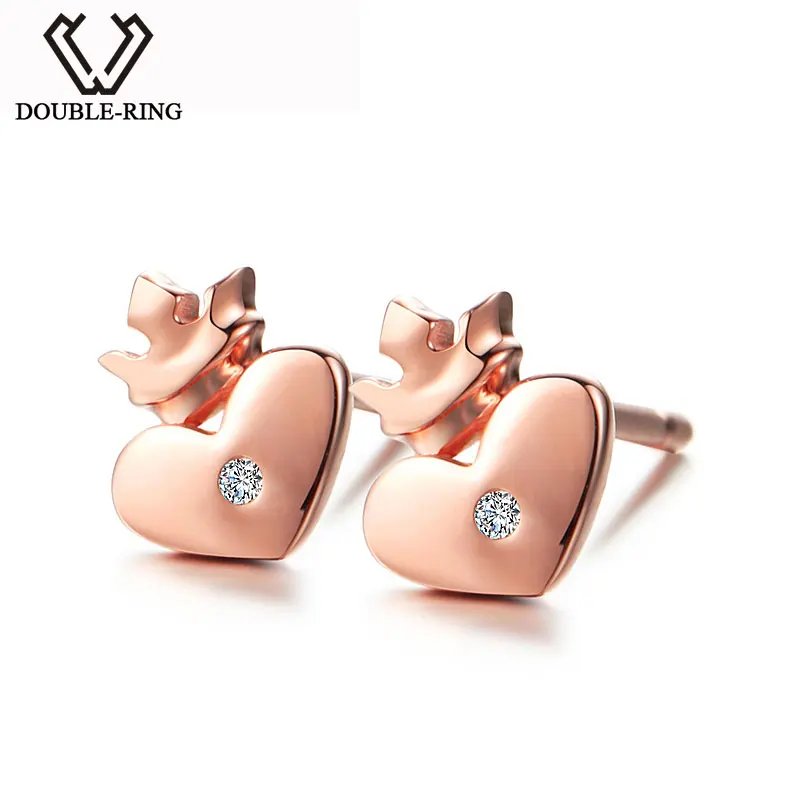Double R Real 0 01ct Diamond Heart Stud Earrings For Women 925 Sterling Silver Rose Gold Earrings Romantic Heart Jewelry Jewelry Box And Display Jewelry Godjewelry Medical Aliexpress Double R Real 0 01ct Diamond Heart Stud Earrings For Women 925 Sterling Silver Rose Gold Earrings Romantic Heart Jewelry Jewelry Box And Display Jewelry Godjewelry Medical Aliexpress