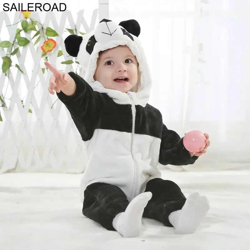 SAILEROAD Детская Одежда для Новых Животных Kigurumi Мультфильм Новорожденных Пижамы Халаты Малыша Пижамы Одежда Мальчики Девочки Ползунки - Цвет: YH680 same picture