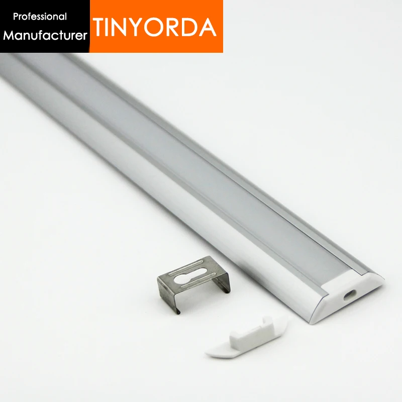 

Tinyorda 500Pcs (2M Length)LED Aluminum Profile Led Channel Profil for 13mm LED Strip Light [Professional Manufacturer] TAP3006