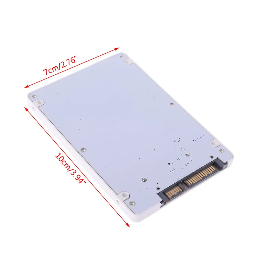 1,8 "Micro SATA 16 Pin SSD до 2,5" SATA 22Pin HDD адаптер конвертер с чехлом